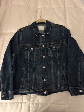 Old Navy Dark Blue Denim Trucker Jacket